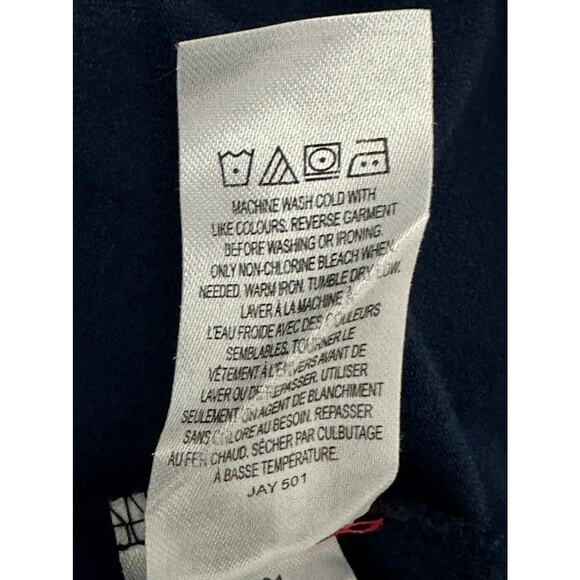 Hatley Navy Red Metallic Heart Shaped Apple Knit Long Sleeve Dress European 10 - Picture 7 of 7